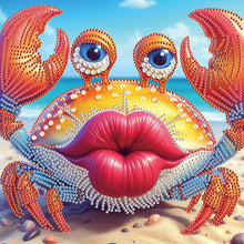 Load image into Gallery viewer, Funny Crab 30*30CM(Canvas) Partial Special Shaped Drill Diamond Painting
