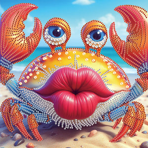 Funny Crab 30*30CM(Canvas) Partial Special Shaped Drill Diamond Painting