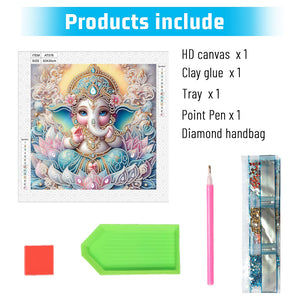 Hinduism 30*30CM(Canvas) Partial Special Shaped Drill Diamond Painting