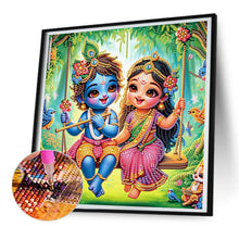 Load image into Gallery viewer, Hinduism 30*30CM(Canvas) Partial Special Shaped Drill Diamond Painting
