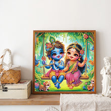 Load image into Gallery viewer, Hinduism 30*30CM(Canvas) Partial Special Shaped Drill Diamond Painting
