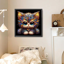 Load image into Gallery viewer, Big Eyed Cat 30*30CM(Canvas) Full Round Drill Diamond Painting
