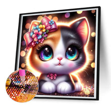 Load image into Gallery viewer, Big Eyed Cat 30*30CM(Canvas) Full Round Drill Diamond Painting
