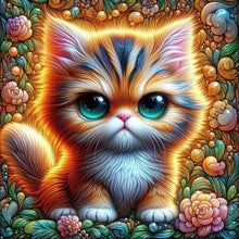 Load image into Gallery viewer, Big Eyed Cat 30*30CM(Canvas) Full Round Drill Diamond Painting
