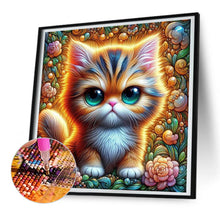 Load image into Gallery viewer, Big Eyed Cat 30*30CM(Canvas) Full Round Drill Diamond Painting
