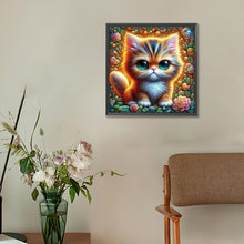 Load image into Gallery viewer, Big Eyed Cat 30*30CM(Canvas) Full Round Drill Diamond Painting
