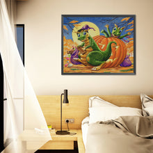 Load image into Gallery viewer, Pumpkin Dinosaur 50*40CM(Canvas) Full Round Drill Diamond Painting
