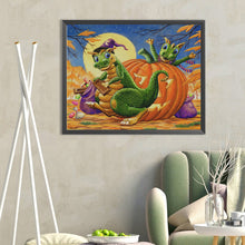 Load image into Gallery viewer, Pumpkin Dinosaur 50*40CM(Canvas) Full Round Drill Diamond Painting
