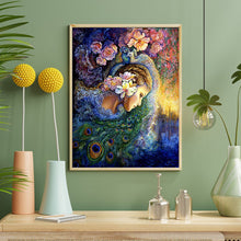 Load image into Gallery viewer, Peacock Flower Girl 40*50CM(Canvas) Full Round Drill Diamond Painting
