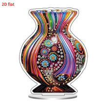 Load image into Gallery viewer, 2D Flat Print Artistic Vase DIY Desktop Diamond Art Kits Double-Sided for Table
