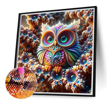 Load image into Gallery viewer, Patterned Cat-Eye Owl 40*40CM(Canvas) Full Round Drill Diamond Painting
