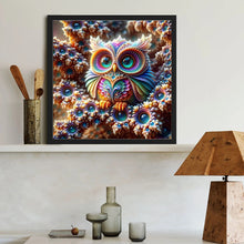 Load image into Gallery viewer, Patterned Cat-Eye Owl 40*40CM(Canvas) Full Round Drill Diamond Painting
