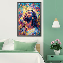 Load image into Gallery viewer, Floral Jesus 40*60CM(Canvas) Full Round Drill Diamond Painting
