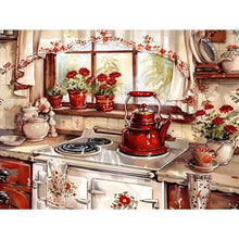 Load image into Gallery viewer, Warm Kitchen 40*30CM(Canvas) Full Round Drill Diamond Painting
