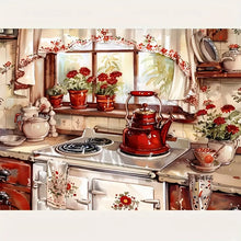 Load image into Gallery viewer, Warm Kitchen 40*30CM(Canvas) Full Round Drill Diamond Painting
