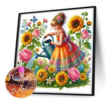 Load image into Gallery viewer, Spring Girl 50*50CM(Canvas) Full Round Drill Diamond Painting
