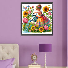 Load image into Gallery viewer, Spring Girl 50*50CM(Canvas) Full Round Drill Diamond Painting
