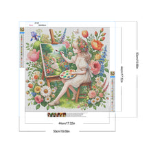 Load image into Gallery viewer, Spring Girl 50*50CM(Canvas) Full Round Drill Diamond Painting
