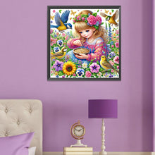 Load image into Gallery viewer, Spring Girl 50*50CM(Canvas) Full Round Drill Diamond Painting
