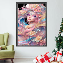 Load image into Gallery viewer, Hibiscus Girl 50*75CM(Picture) Full Square Drill Diamond Painting
