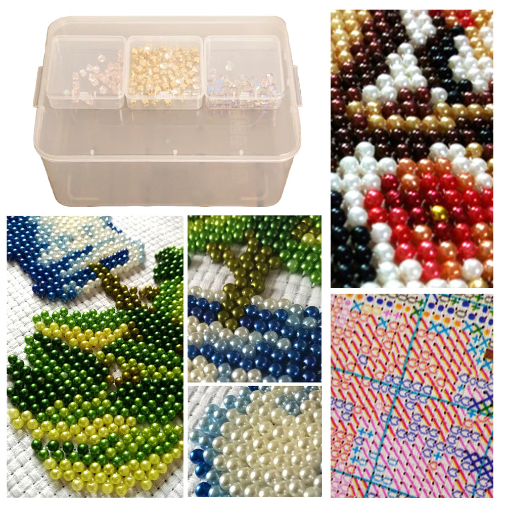 24 Grid Diamond Art Painting Storage Containers Art Craft Supply Bead Organizers