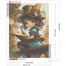 Load image into Gallery viewer, Steampunk Girl 45*60CM(Canvas) Full Round Drill Diamond Painting
