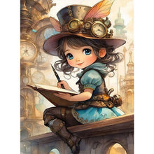 Load image into Gallery viewer, Steampunk Girl 45*60CM(Canvas) Full Round Drill Diamond Painting
