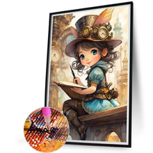 Load image into Gallery viewer, Steampunk Girl 45*60CM(Canvas) Full Round Drill Diamond Painting
