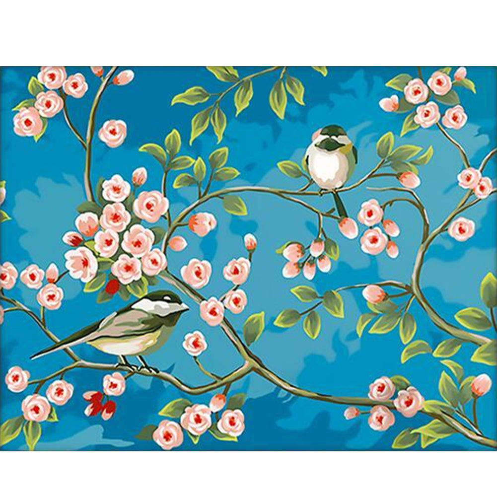 Joy on Brows - Full  9CT Stamped Cross Stitch - Bead Embroidery 54x41CM/21.26x16.14in