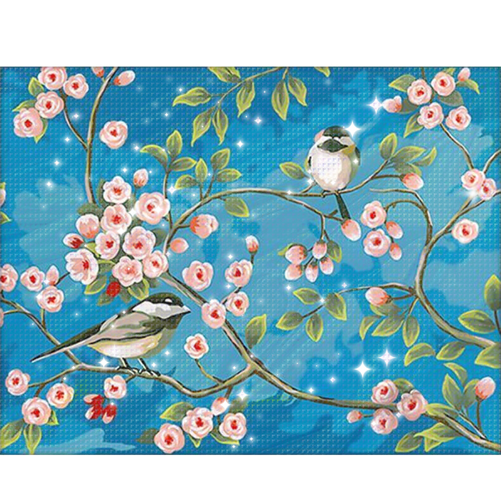 Joy on Brows - Full  9CT Stamped Cross Stitch - Bead Embroidery 54x41CM/21.26x16.14in