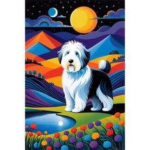 Load image into Gallery viewer, Geometric Dog 40*60CM(Canvas) Full Round Drill Diamond Painting
