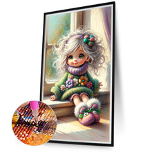 Load image into Gallery viewer, White Hair Sweater Sunshine Girl 40*70CM(Canvas) Full Round Drill Diamond Painting
