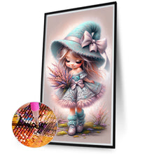 Load image into Gallery viewer, Lavender Girl 40*70CM(Canvas) Full Round Drill Diamond Painting
