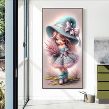 Load image into Gallery viewer, Lavender Girl 40*70CM(Canvas) Full Round Drill Diamond Painting
