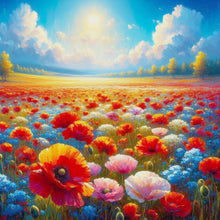 Load image into Gallery viewer, Clear Sky And Sea Of Flowers 30*30CM(Canvas) Full Round Drill Diamond Painting
