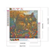 Load image into Gallery viewer, A Quaint Cottage Among Flowers 30*30CM(Canvas) Full Round Drill Diamond Painting
