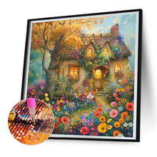 Load image into Gallery viewer, A Quaint Cottage Among Flowers 30*30CM(Canvas) Full Round Drill Diamond Painting
