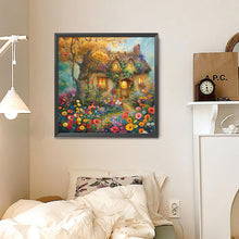 Load image into Gallery viewer, A Quaint Cottage Among Flowers 30*30CM(Canvas) Full Round Drill Diamond Painting
