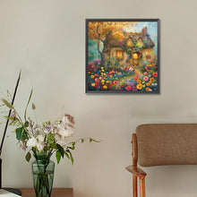 Load image into Gallery viewer, A Quaint Cottage Among Flowers 30*30CM(Canvas) Full Round Drill Diamond Painting
