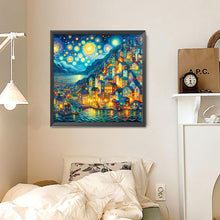 Load image into Gallery viewer, Seaside Town 30*30CM(Canvas) Full Round Drill Diamond Painting
