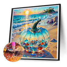 Load image into Gallery viewer, Beach Glass Pumpkin 30*30CM(Canvas) Full Round Drill Diamond Painting
