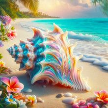 Load image into Gallery viewer, Colorful Shells On The Beach 30*30CM(Canvas) Full Round Drill Diamond Painting
