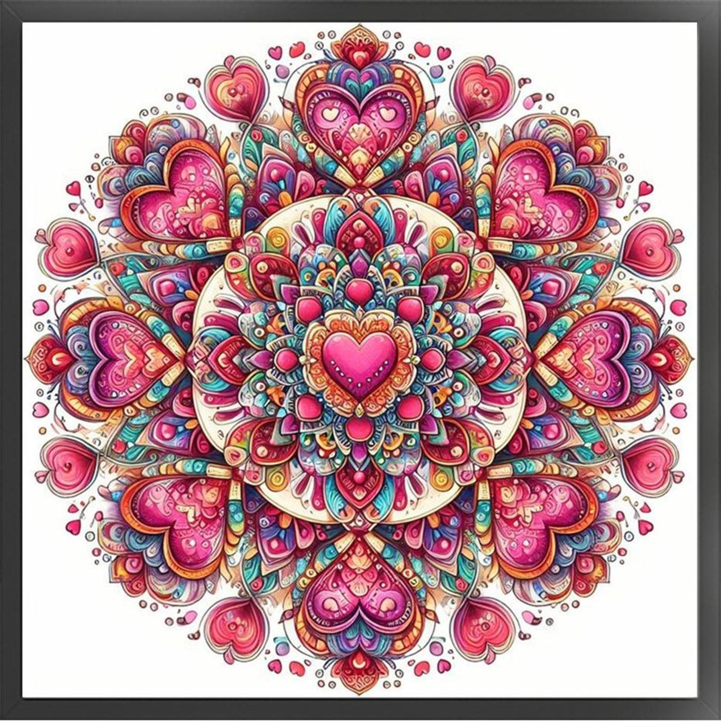 Mandala - Full 11CT Stamped Cross Stitch 40x40CM - Yishu