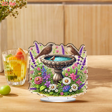 Load image into Gallery viewer, Acrylic 2D Flat Print Garden Pond DIY Desktop Diamond Art Kits for Adults
