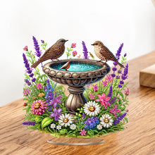 Load image into Gallery viewer, Acrylic 2D Flat Print Garden Pond DIY Desktop Diamond Art Kits for Adults
