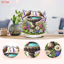 Load image into Gallery viewer, Acrylic 2D Flat Print Garden Pond DIY Desktop Diamond Art Kits for Adults
