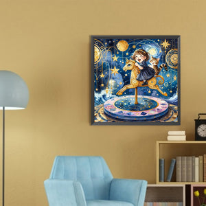 Starry Sky Playground Children 30*30CM(Picture) Full AB Round Drill Diamond Painting