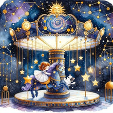 Load image into Gallery viewer, Starry Sky Playground Children 30*30CM(Picture) Full AB Round Drill Diamond Painting
