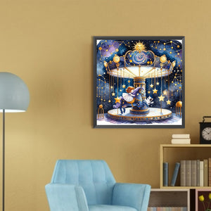 Starry Sky Playground Children 30*30CM(Picture) Full AB Round Drill Diamond Painting