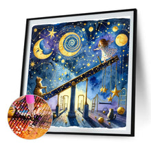 Load image into Gallery viewer, Starry Sky Playground Children 30*30CM(Picture) Full AB Round Drill Diamond Painting
